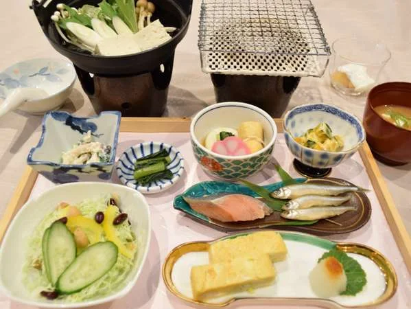 信州安曇野・穂高温泉 割烹旅館 山彦の朝食
