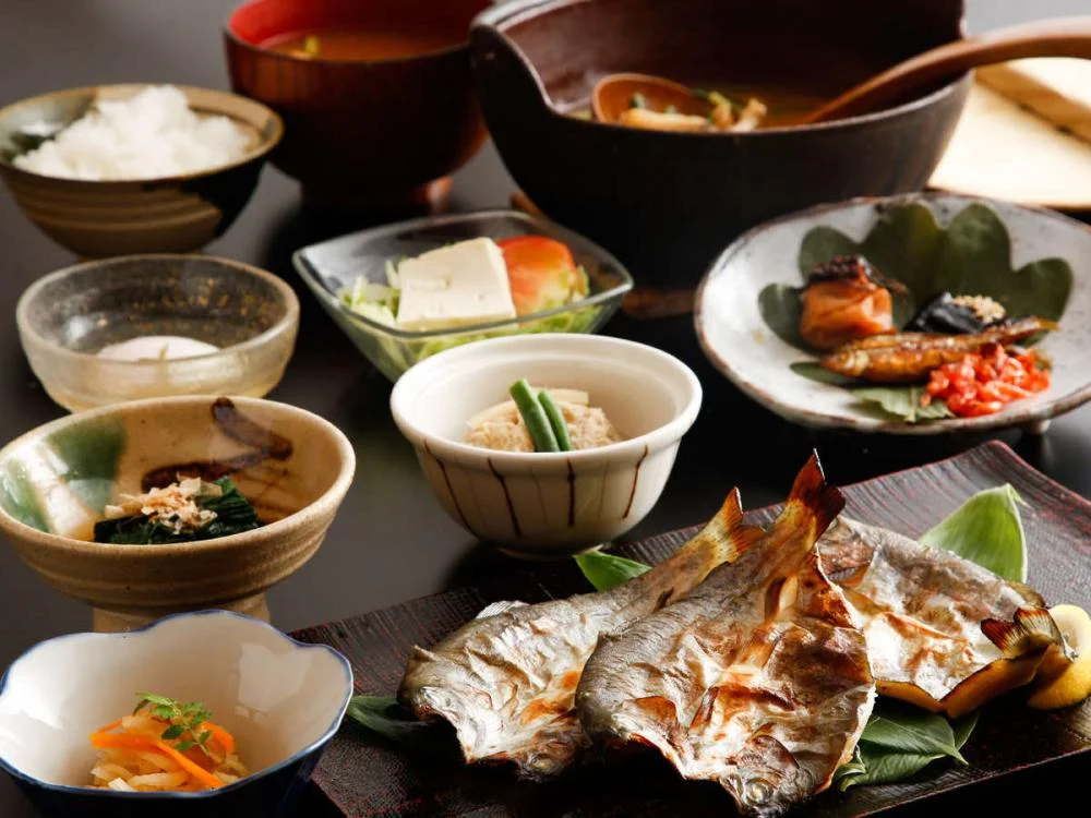 蓼科温泉 藍染と懐石料理の宿 たてしな藍の朝食