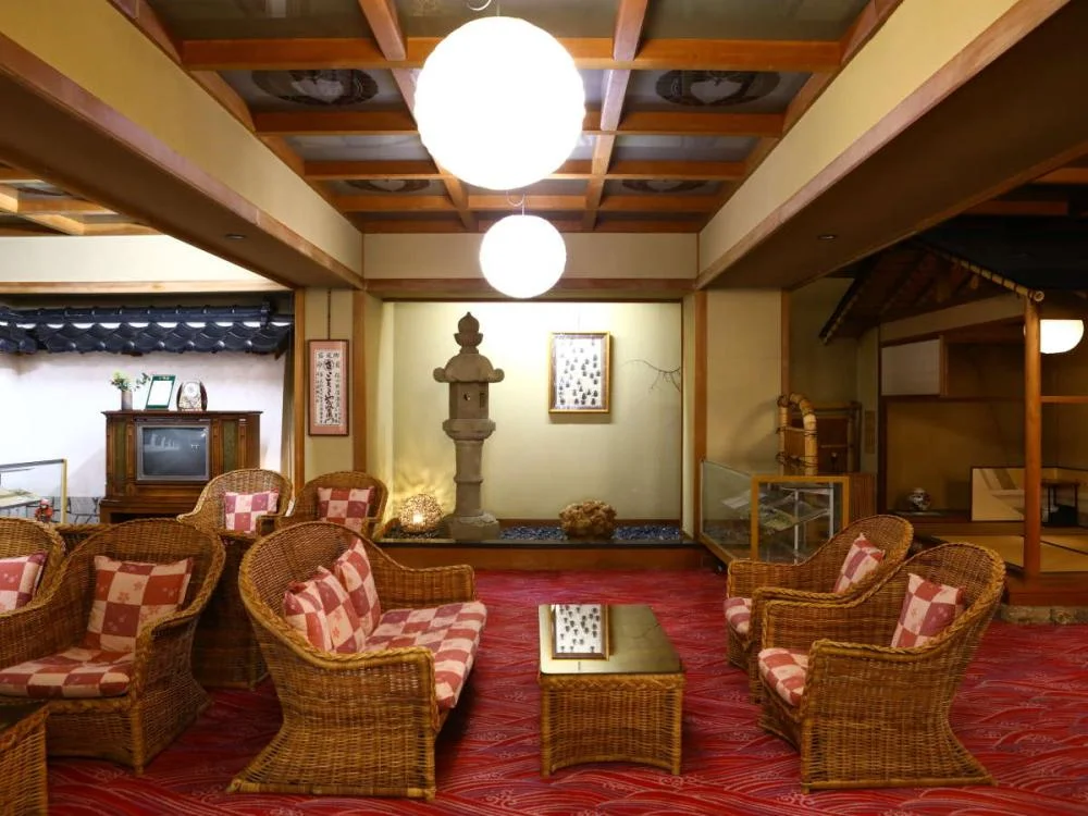 野沢温泉 常盤屋旅館のラウンジ