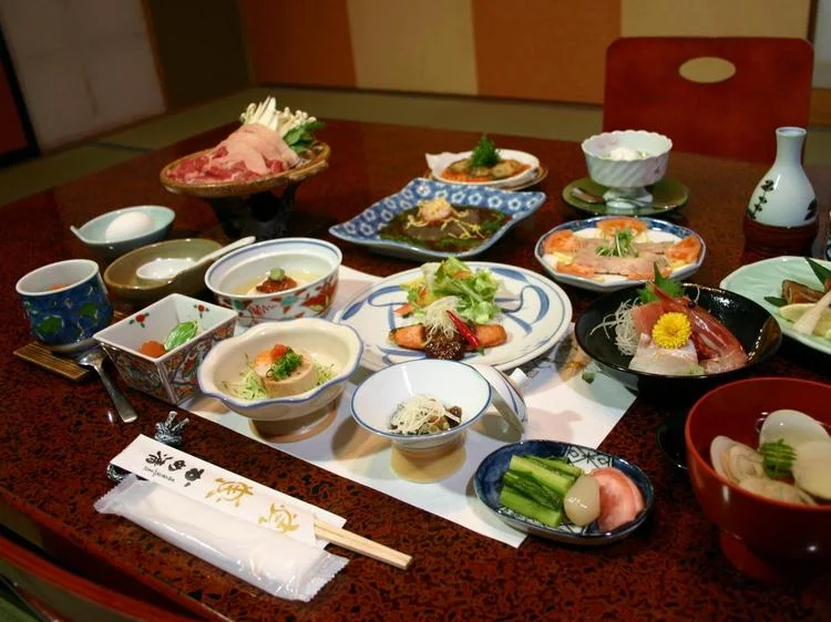 戸倉上山田温泉 亀清旅館の夕食
