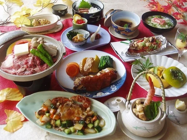 下諏訪温泉 鉄鉱泉本館の夕食