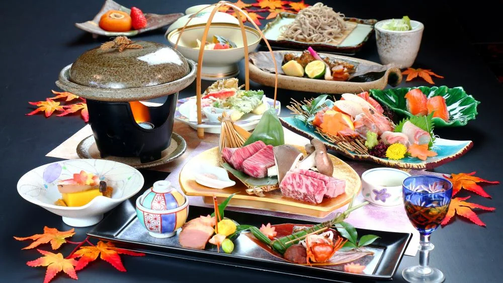 穂高温泉郷 御宿 穂高城の夕食