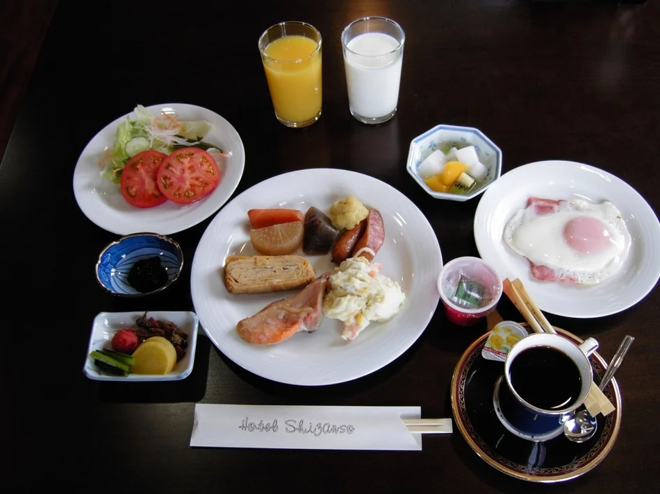 ホテル紫山荘の朝食