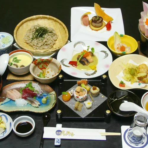 美ヶ原温泉 旬彩 月の静香の夕食