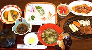 小浜温泉　小浜ビジネスホテル 夕食