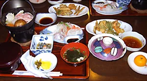 小浜温泉　小浜ビジネスホテル 夕食☆