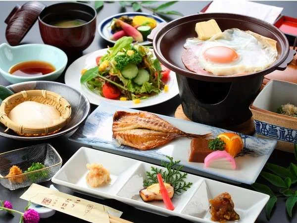 小浜温泉　つたや旅館の朝食