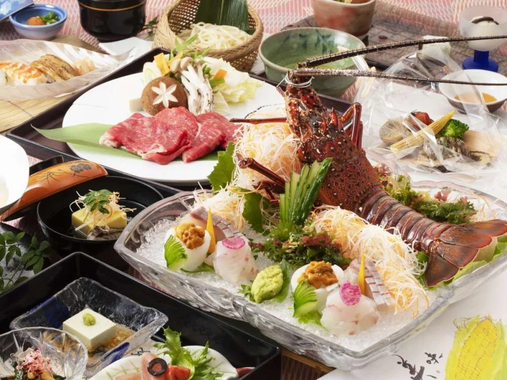 弓張の丘ホテルの夕食