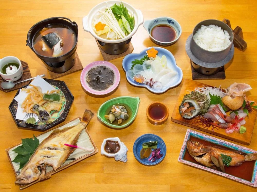 親不知観光ホテルの夕食
