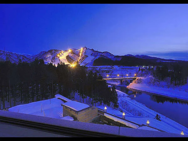 新胎内温泉　ロイヤル胎内パークホテルからの絶景・眺望