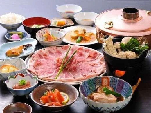 丸山温泉　古城館の夕食