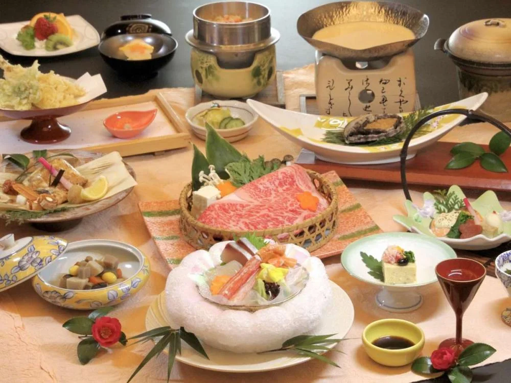月岡温泉　ホテル清風苑の夕食