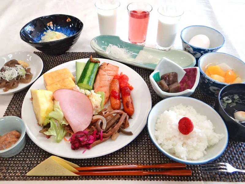 咲花温泉　阿賀のめぐみ望川閣の朝食