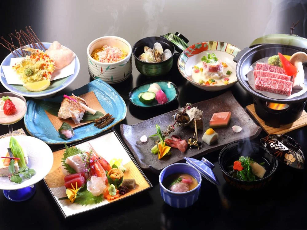 咲花温泉　阿賀のめぐみ望川閣の夕食