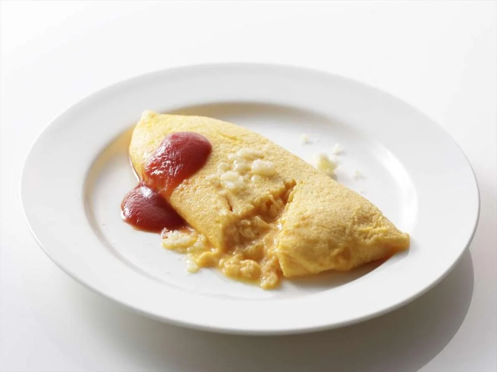 ホテル日航新潟の朝食のオムレツ