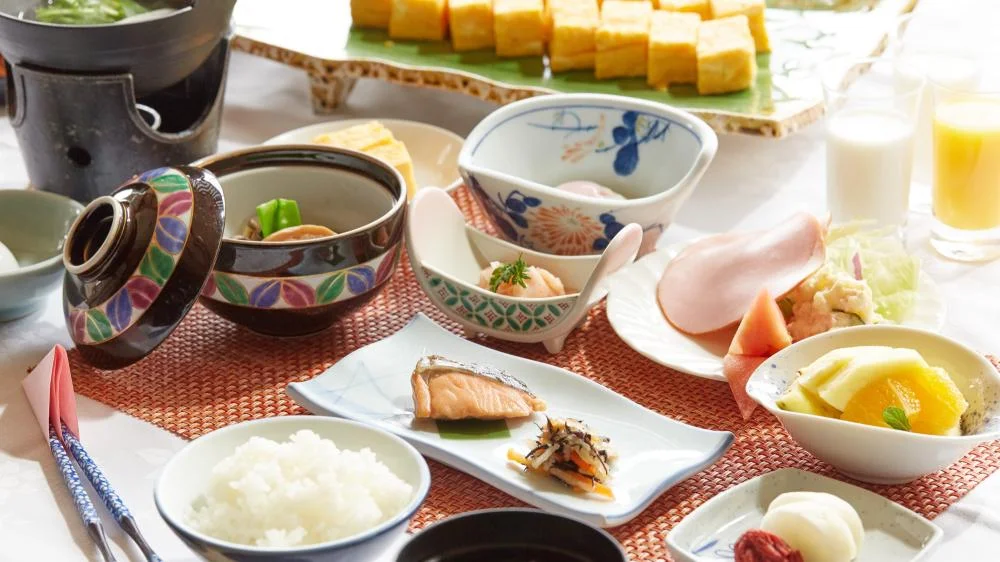 咲花温泉　阿賀のめぐみ望川閣の朝食