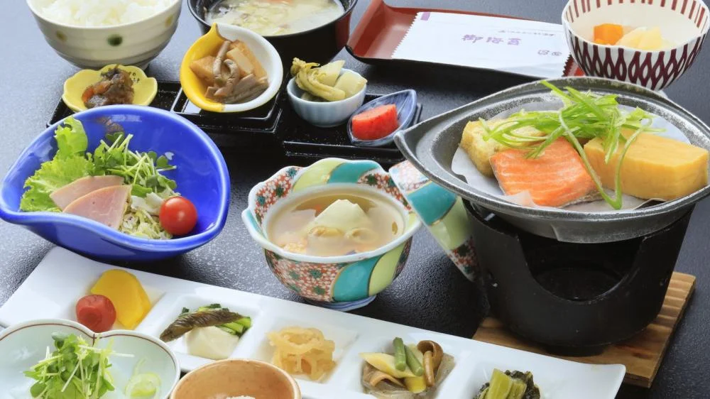 越後大湯温泉　源泉湯の宿　かいりの朝食