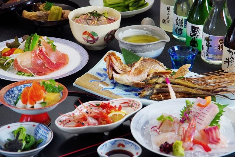 姫川温泉　ホテル国富翠泉閣の夕食