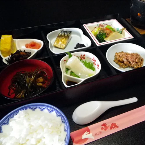 月岡温泉　村上館　湯伝の朝食