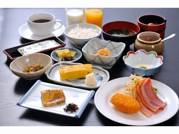 丸山温泉　古城館の朝食