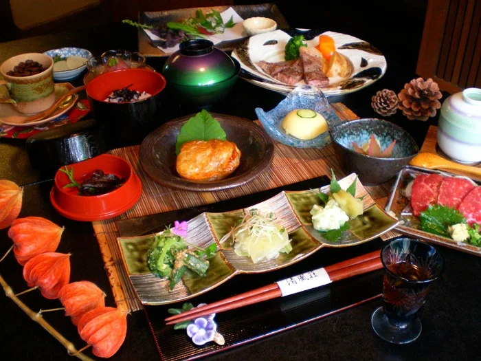 筋湯温泉 旅館 清風荘の夕食
