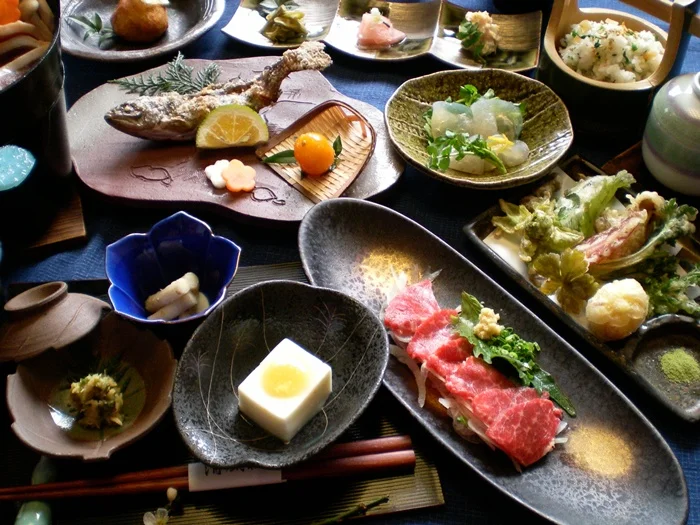 筋湯温泉 旅館 清風荘の夕食