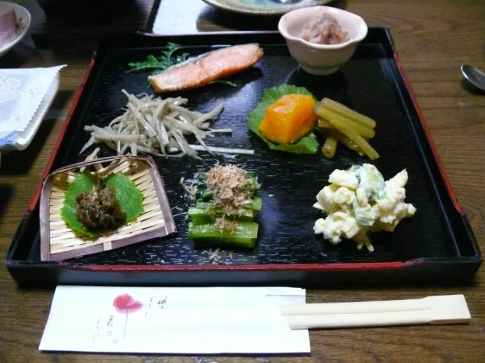 筋湯温泉 旅館 清風荘の朝食