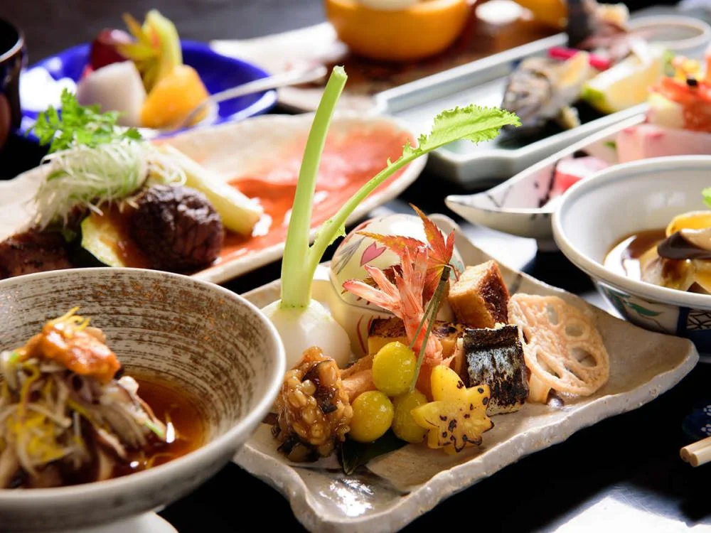 由布院温泉 和風旅館 津江の庄の夕食