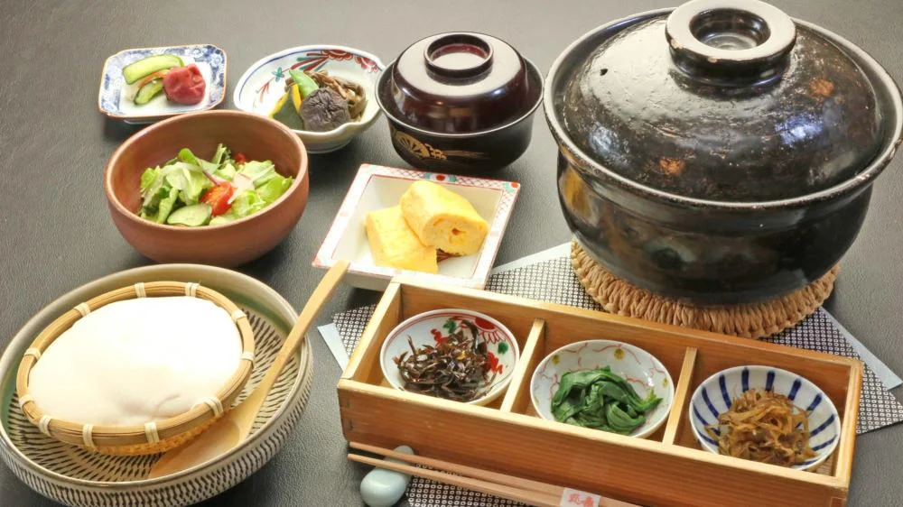 長湯温泉 丸長旅館の朝食
