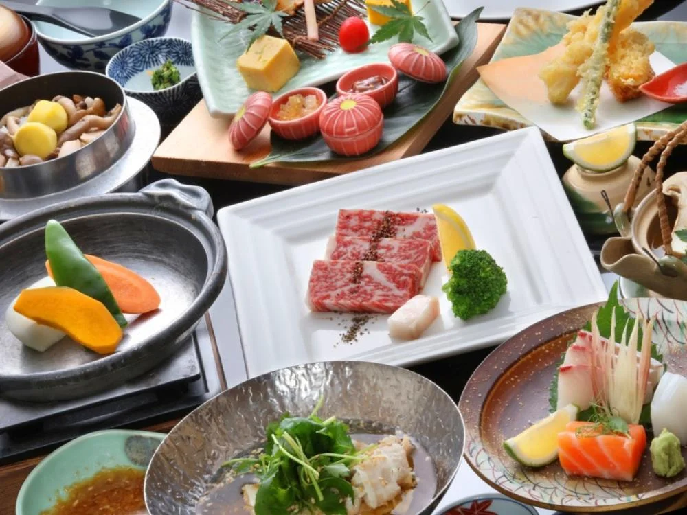佐賀・川上峡温泉　ホテル龍登園 夕食☆