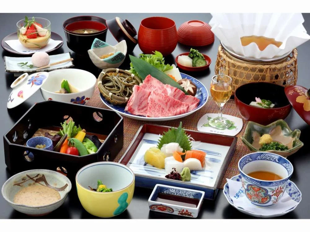 嬉野温泉　大正屋　椎葉山荘の夕食