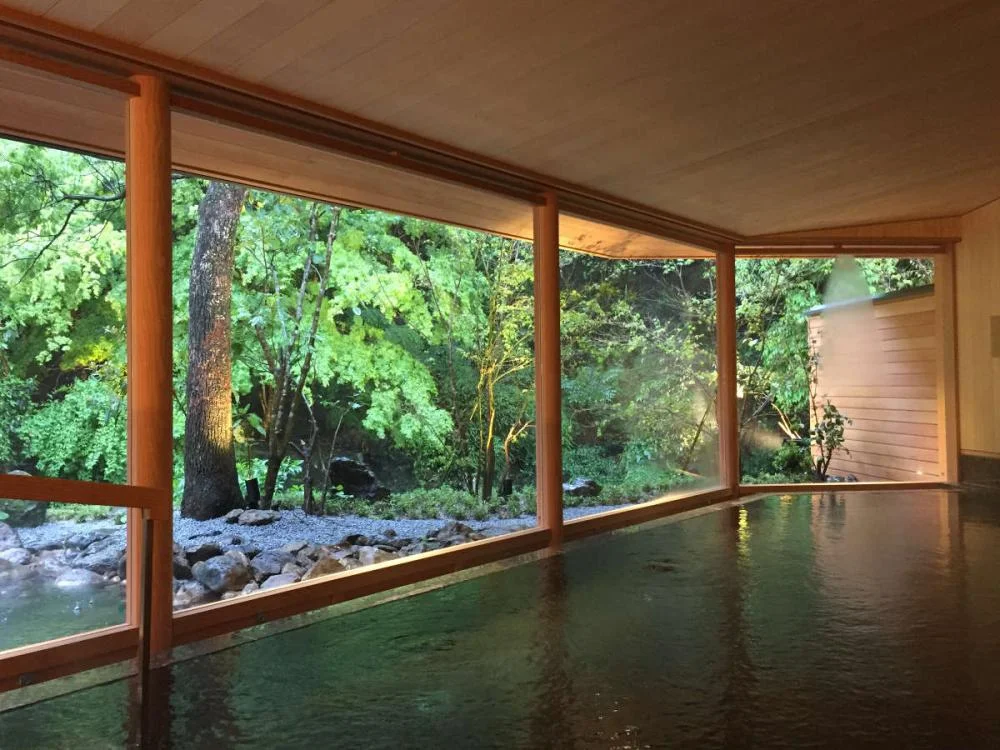 嬉野温泉　大正屋　椎葉山荘の大浴場