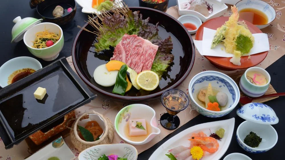 嬉野温泉　風の宿　旅館　千湯樓（せんとうろう）の夕食