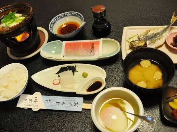 温泉津温泉　旅の宿輝雲荘の朝食