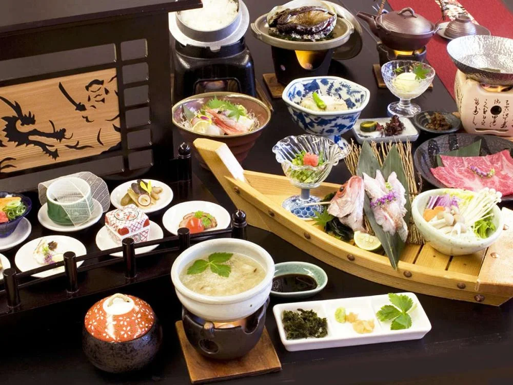 玉造温泉　旅亭　山の井の夕食