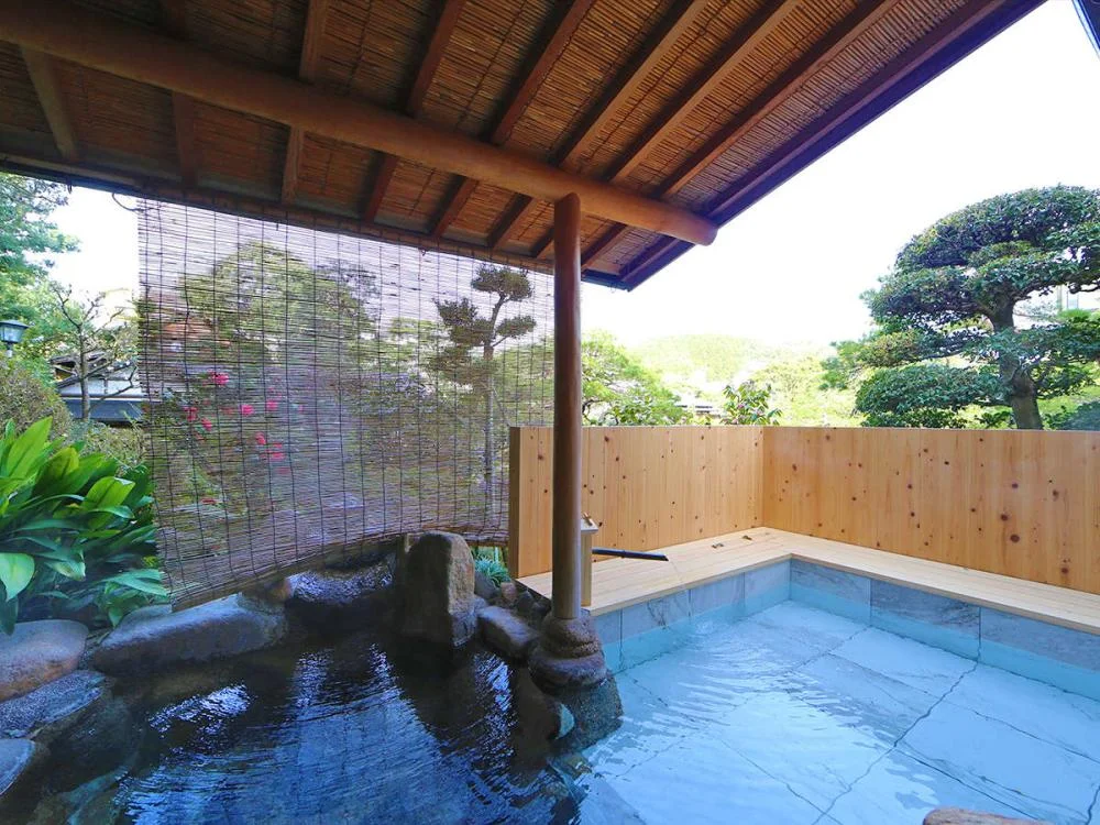 玉造温泉　湯之助の宿　長楽園の客室風呂