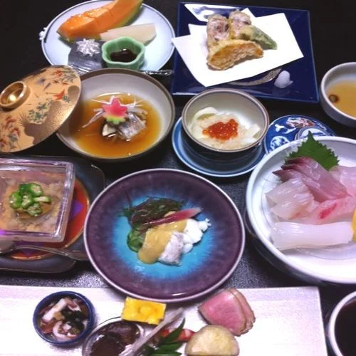 温泉津温泉　のがわや旅館の夕食