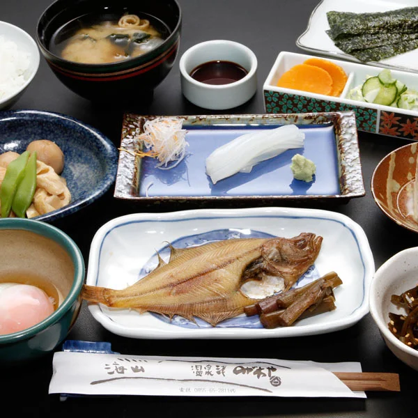 温泉津温泉　のがわや旅館の朝食