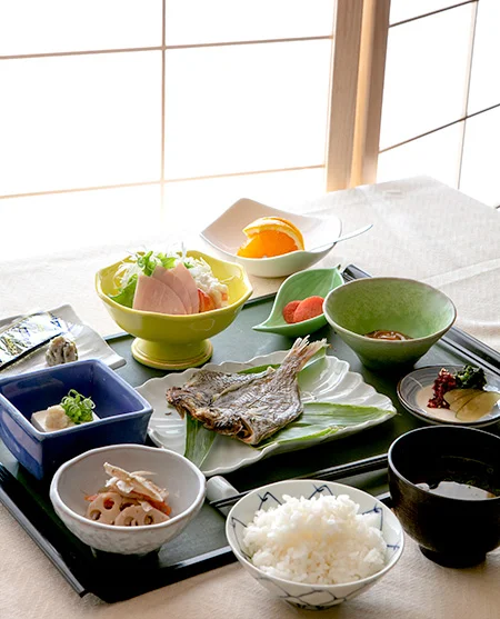 頼朝の湯 本陣の朝食