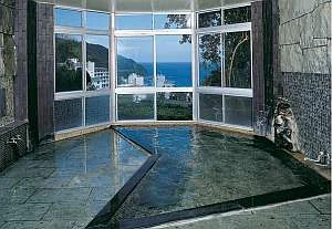 熱川温泉 絶景と露天風呂の宿 たかみホテルの大浴場