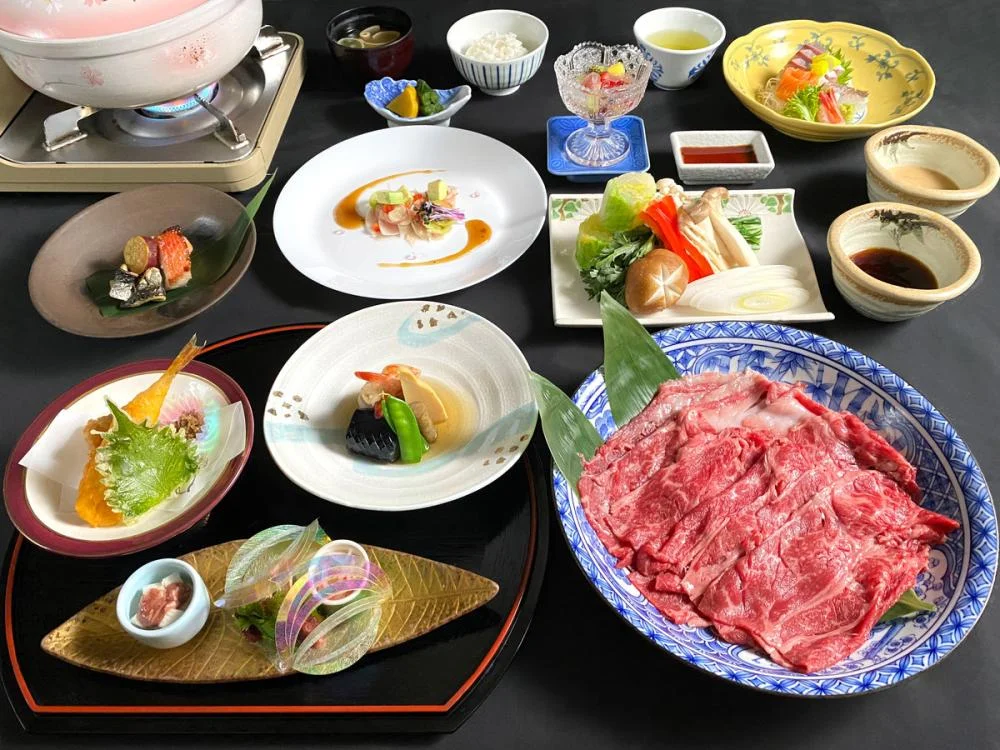 頼朝の湯 本陣の夕食