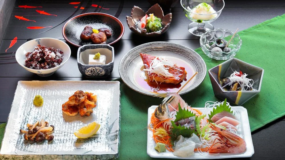 修善寺温泉 五葉館の夕食