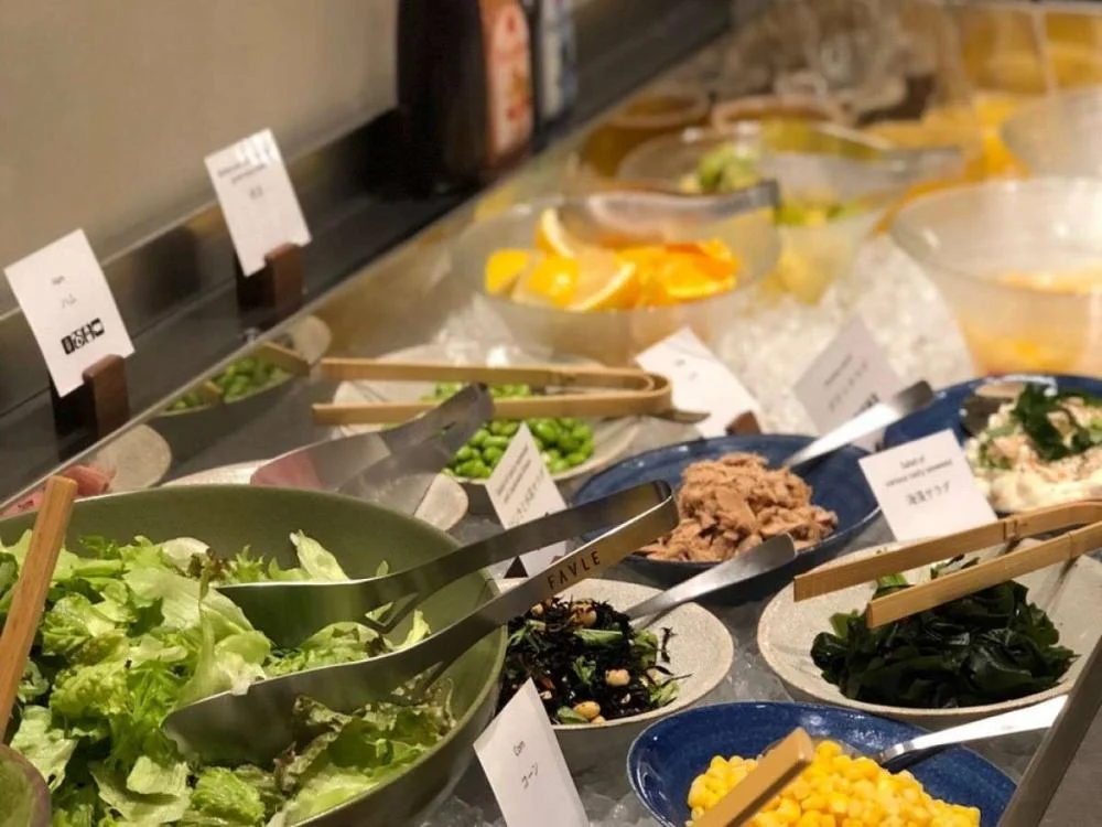 hotel MONday Premium 豊洲の朝食のサラダ