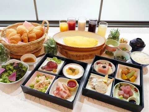 自家源泉をもつホテル＆スパ　モナーク鳥取の朝食