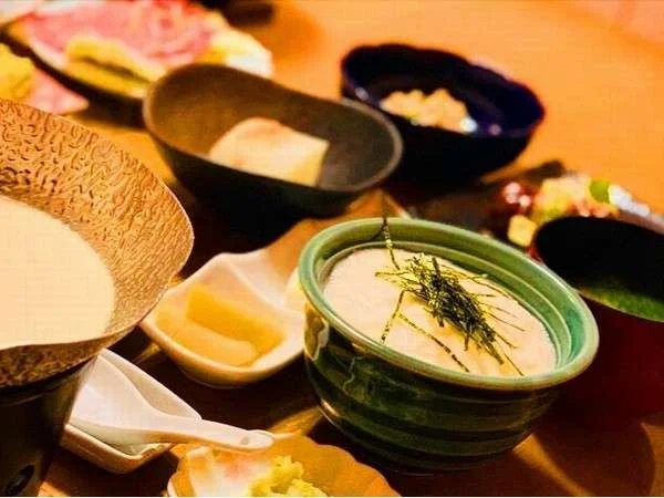 三朝温泉　自家源泉かけ流し露天風呂　清流荘 朝食