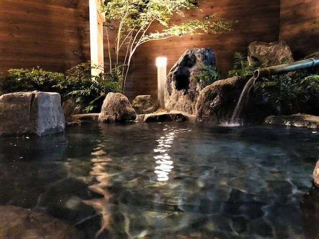 三朝温泉　自家源泉かけ流し露天風呂　清流荘 客室風呂