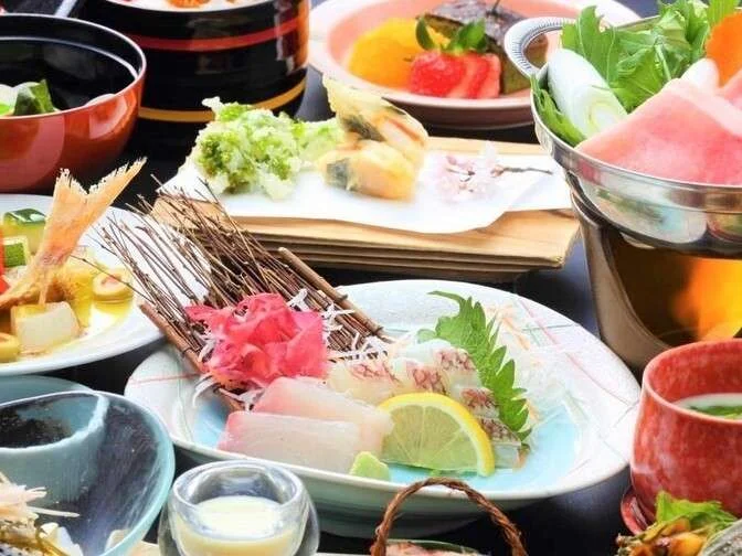 三朝温泉　後楽 夕食