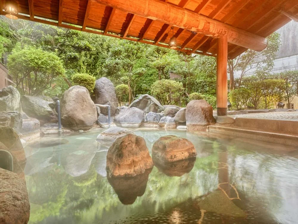 湯快リゾートグループ　三朝温泉　斉木別館 大浴場☆