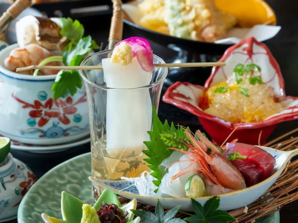 皆生温泉　四季を奏でるさらさの宿　皆生つるやの夕食