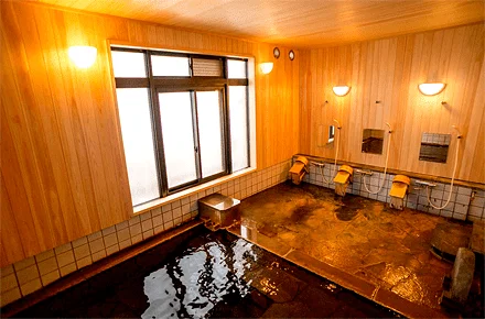 肘折温泉 丸屋の大浴場